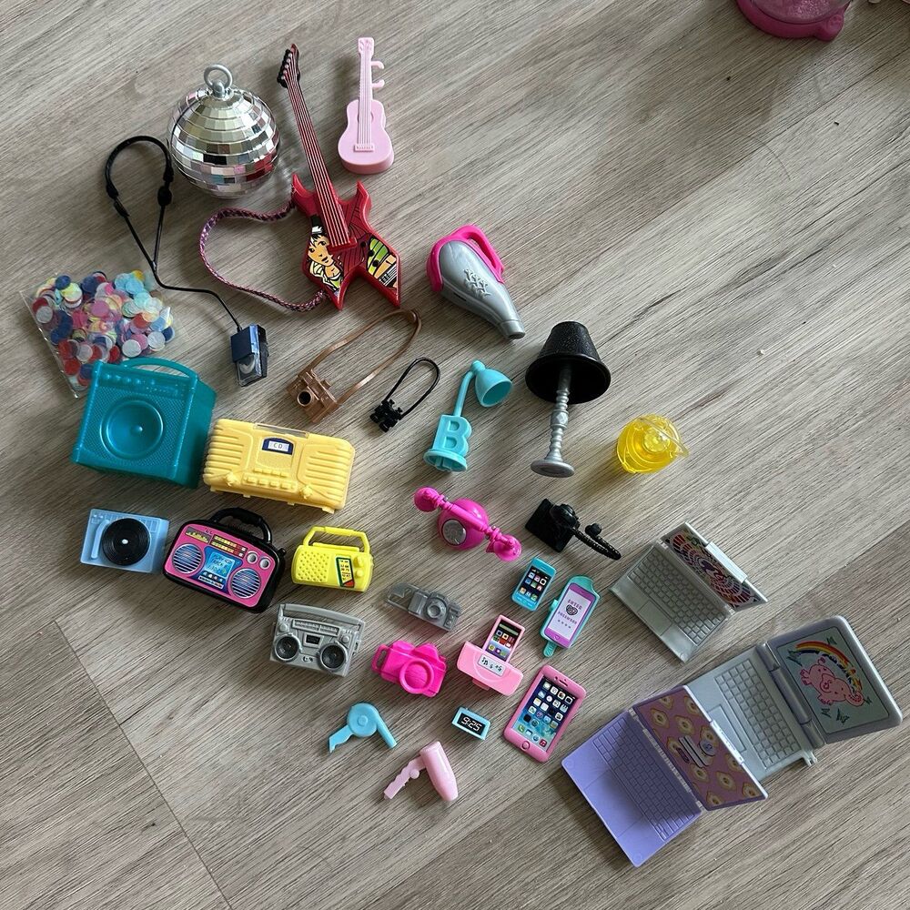 Barbie Doll Assorted Electronic Technology Accessories 30+ Pieces